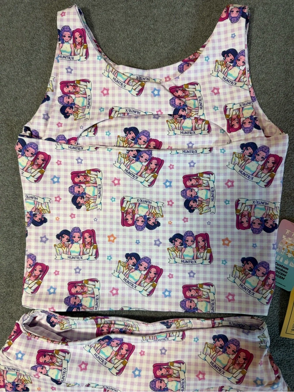 Bamboo Girls' Two-Piece Tank & Skort Set K-pop Hunter Character Print